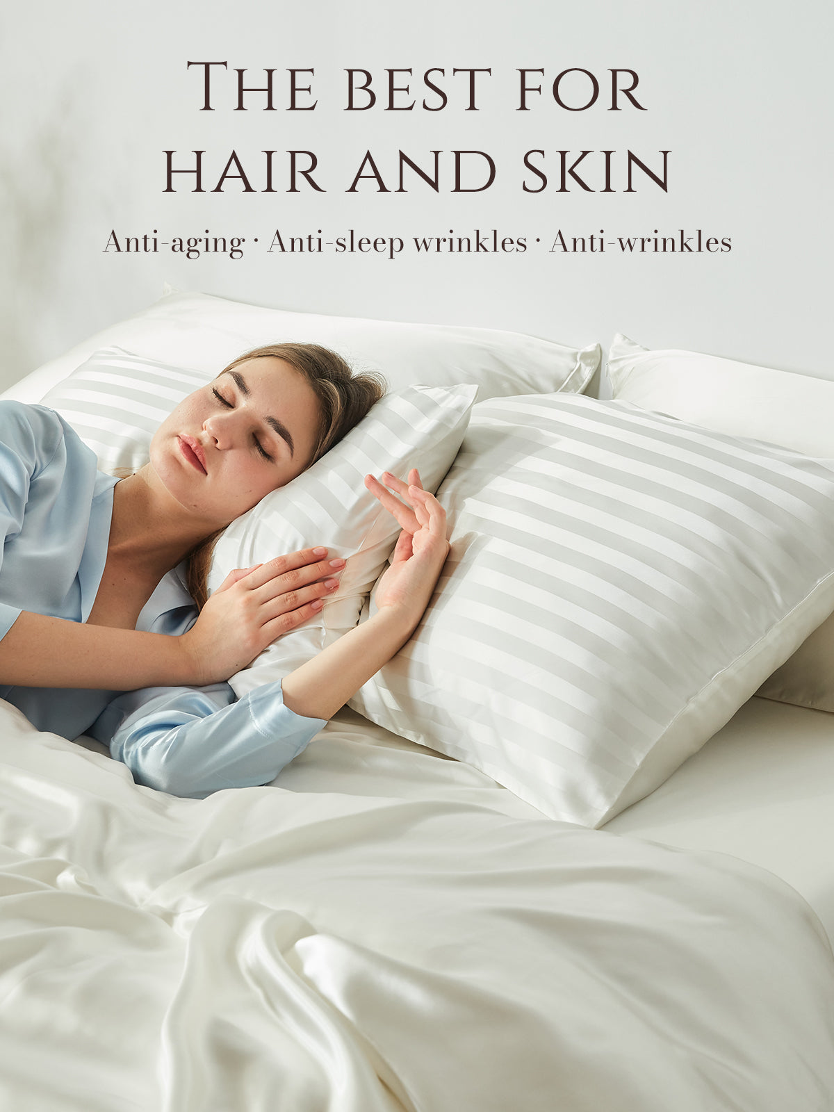 22 Momme Striped Silk Pillowcase