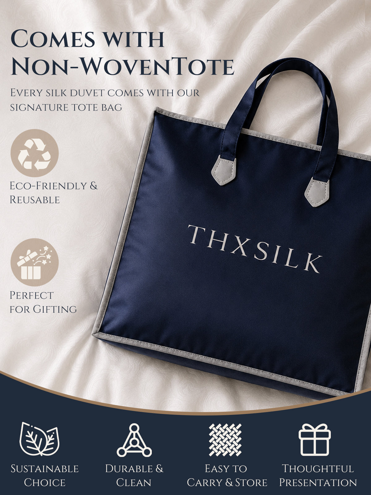 10.5 Tog All Season Premium Double Cocoon Silk Duvet