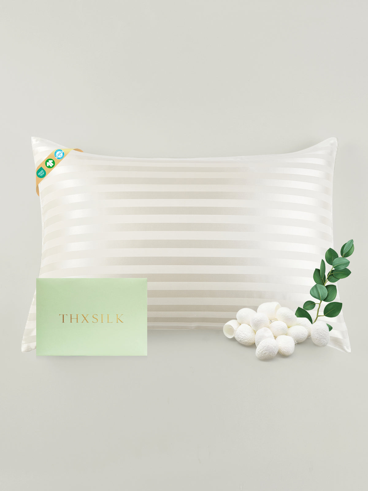 22 Momme Striped Silk Pillowcase