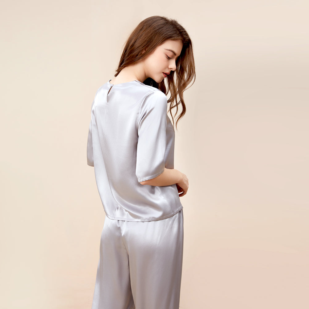 Silk Pullover Pajama Set